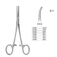 金鐘止血鉗彎有鉤 J31300 22cm 彎有鉤