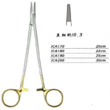 金鐘硬質(zhì)合金鑲片持針鉗直 細針 JCA170 20cm 直 細針 0.3