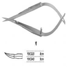 金鐘顯微眼用剪  YBC040 9cm 彎