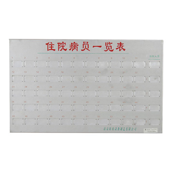 華瑞不銹鋼病員一覽表C103 655×415×100mm