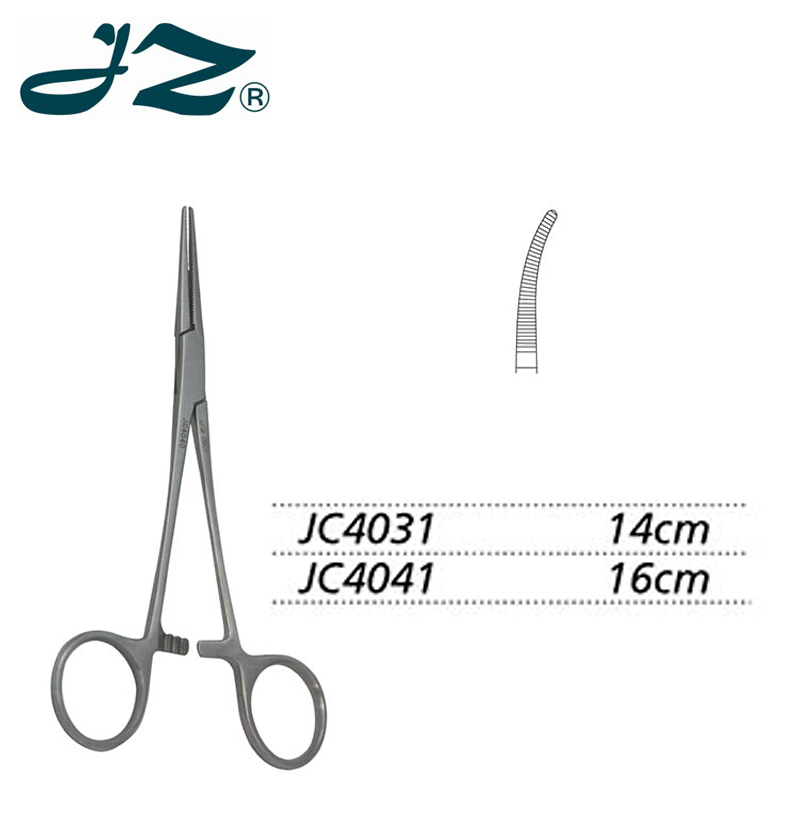 金鐘止血鉗彎全齒 JC404316cm 彎全齒（巴-克氏）