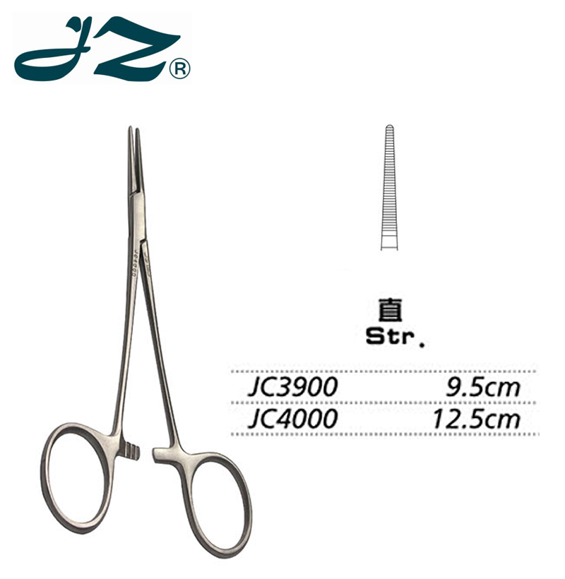 金鐘止血鉗直全齒 JC4000 12.5cm 直全齒（哈氏）