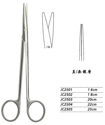 金鐘組織剪直 WD JC2504 22cm 直WD（綜合）