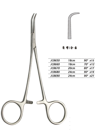 金鐘分離結(jié)扎鉗18cm JC8660 18cm 70°×12全齒