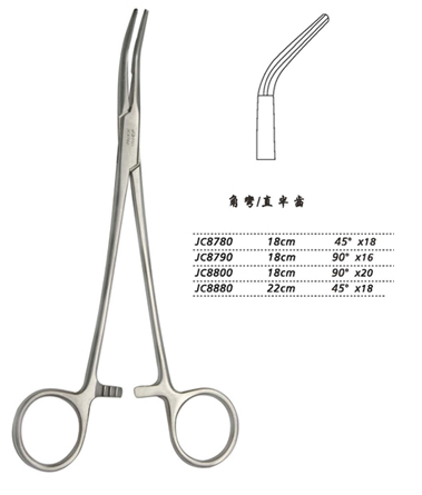 金鐘分離結(jié)扎鉗18cm JC8870 18cm 90°×20半齒