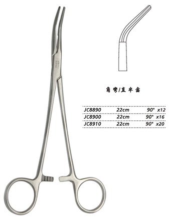 金鐘分離結(jié)扎鉗22cm JC8900 22cm 90°×16直半齒