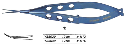 金鐘膜狀內(nèi)障剪  YBB040 12cm 彎 刃長 16