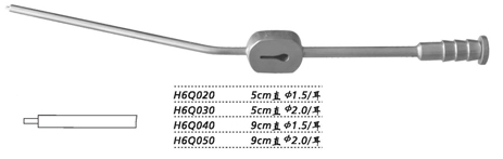 金鐘耳用吸引管直 H6Q040 9cm 直 φ1.5