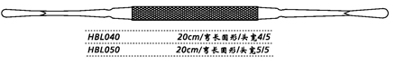 金鐘鼻剝離器彎長圓形 HBL050 20cm 彎長圓形 頭寬 5/5