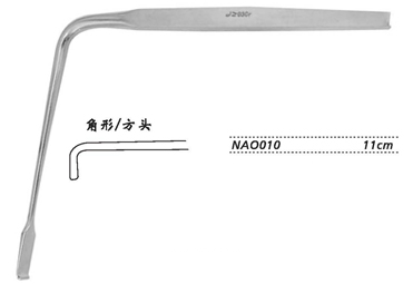 金鐘神經(jīng)根拉鉤  NAO010 11cm 角形90° 方頭 頭寬6.8