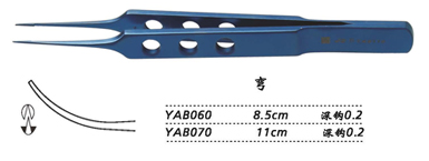 金鐘縫線結扎鑷彎 YAB070 11cm 彎 鉤深0.2